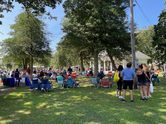 Crowd watches band at Good Old Days festival